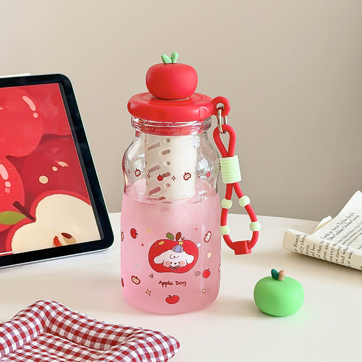 Women's Fruit Infuser Bottle with Practical Spout Stop Bowlift
