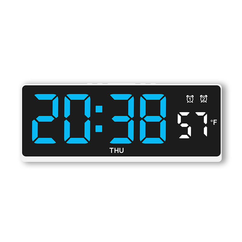 Digital alarm clock with large LED display and weather forecast Bowlift