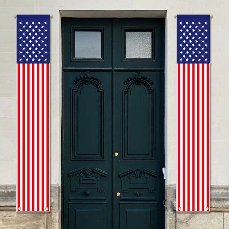 Unisex nan patriotic American flag windsock with long trailing streamers and reinforced hanging loop Bowlift