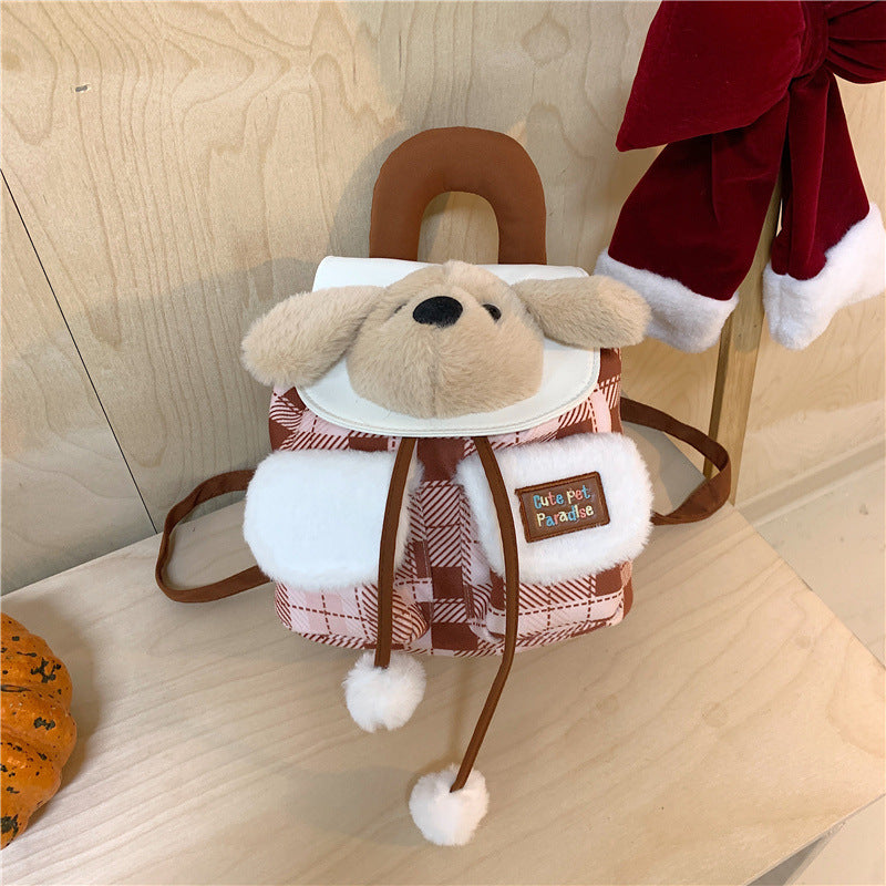 Plush Bunny-Themed Mini Backpack