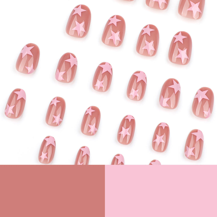 Artistic Nail Art with Star Motifs Bowlift