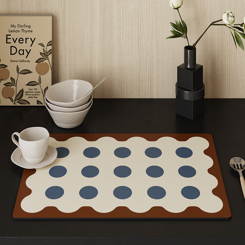 Vintage Coffee-Themed Table Mat