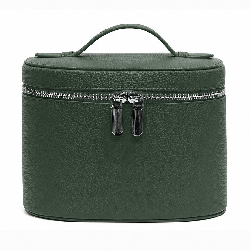 Cosmetic storage bag with elegant design and sturdy carrying handle Bowlift