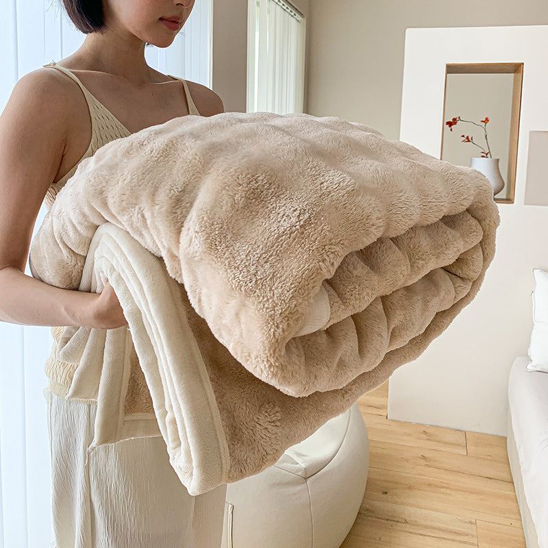 Women’s Plush Blanket with Cozy Comfort Bowlift
