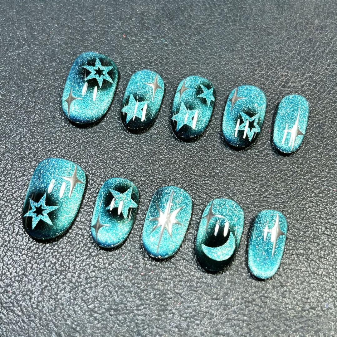 Whimsical Bunny-Themed Press-On Nail Art Set Bowlift