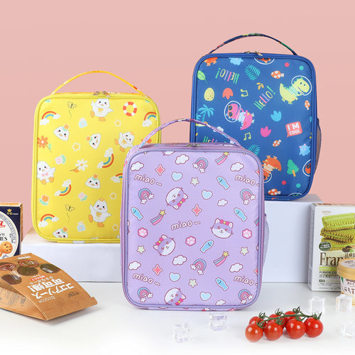 Cute Cartoon-Themed Insulated Lunch Box