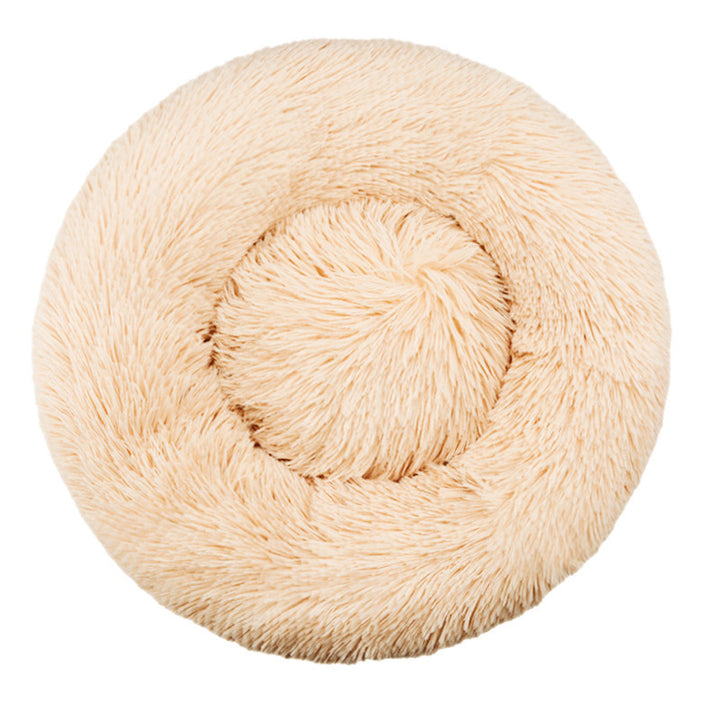 Round Plush  Nest  Dog Bed