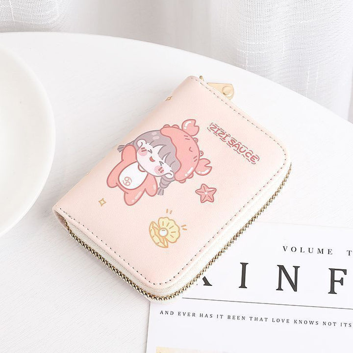Cute Cartoon Character Zip Wallet Bowlift