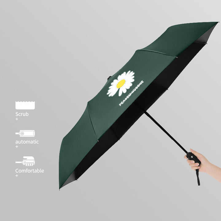 Ladies Automatic Folding Umbrella with Lightweight and Durable Frame Bowlift