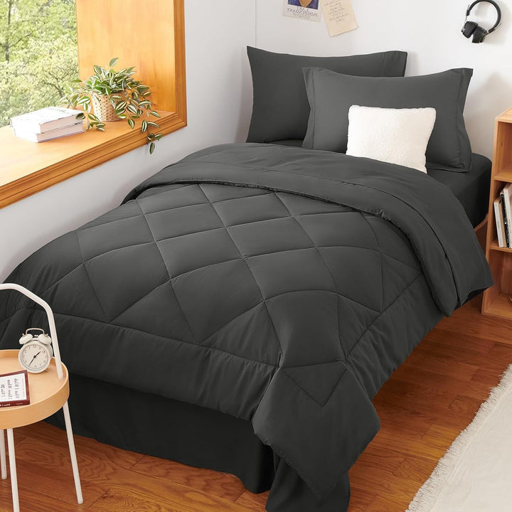 Luxurious Diamond Quilted Comforter Set Bowlift
