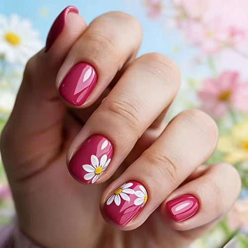 Artificial nails with floral designs Bowlift