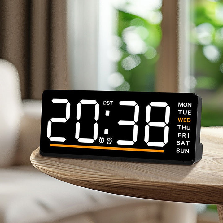 Digital wall clock with LED display Bowlift