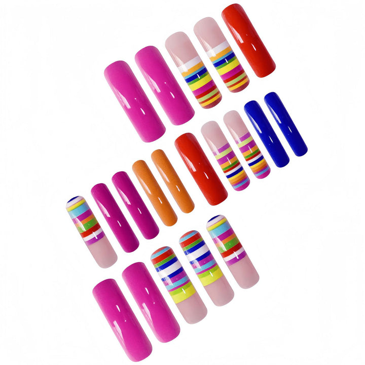 Creative Multi-Color Nail Art Extensions Bowlift