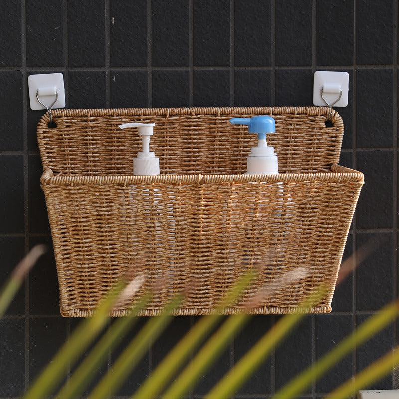 Unisex storage basket with rounded edges and practical handles Bowlift