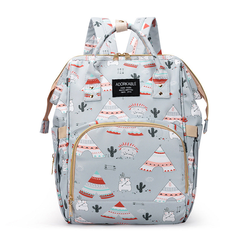 Playful Unicorn Print Diaper Backpack Bowlift