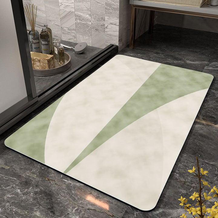 Abstract Modern Bath Mat Bowlift