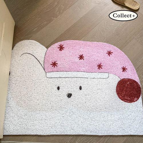 Playful Cat-Themed Bath Mat Bowlift