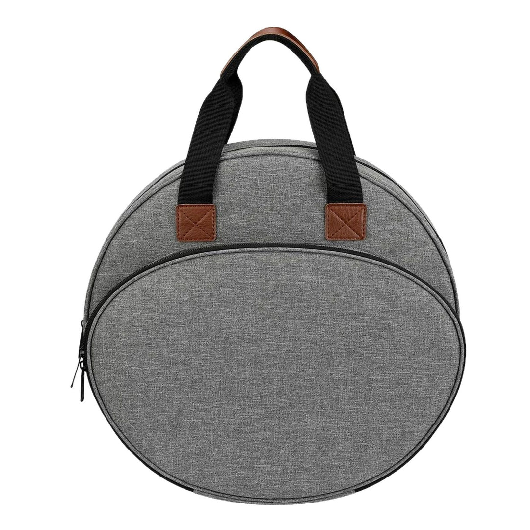 Round Tote Bag with Practical Two-Way Zipper Bowlift