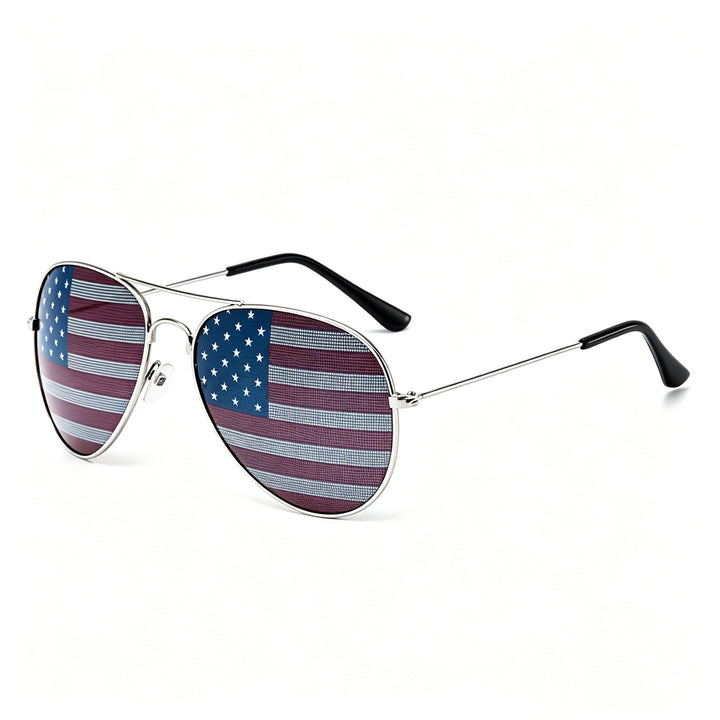 Patriotic Aviator Sunglasses Bowlift