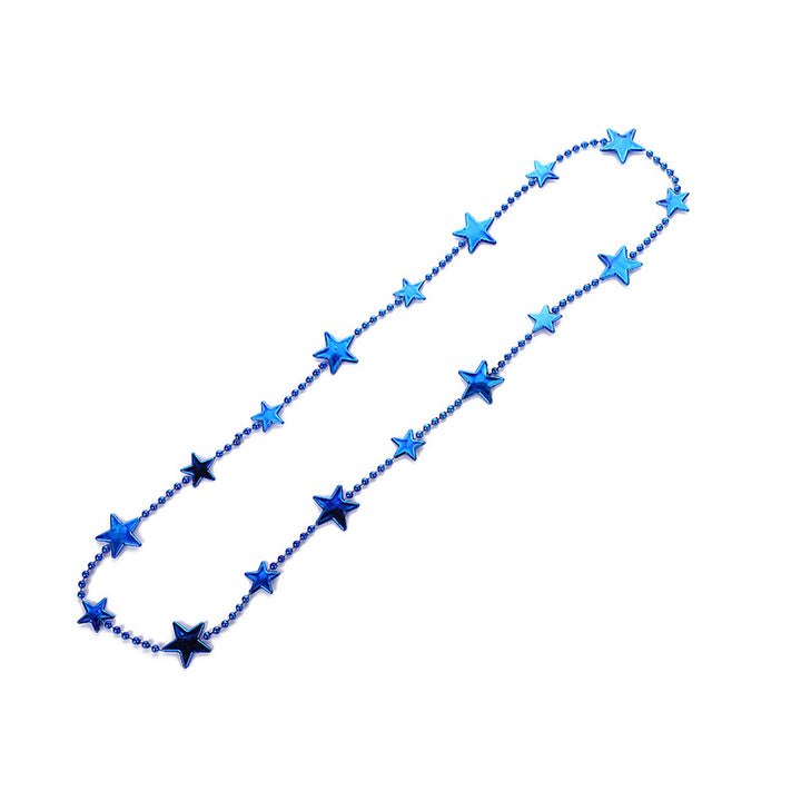 Women nan long Statement Necklace with star beads and ball chain Bowlift