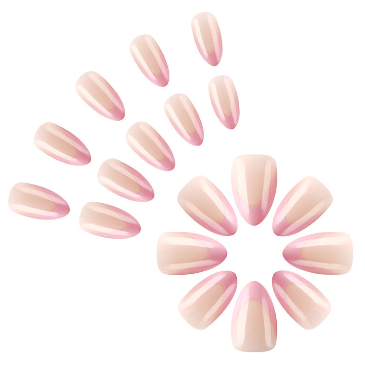 Elegant French Tip Gel Nail Art Bowlift
