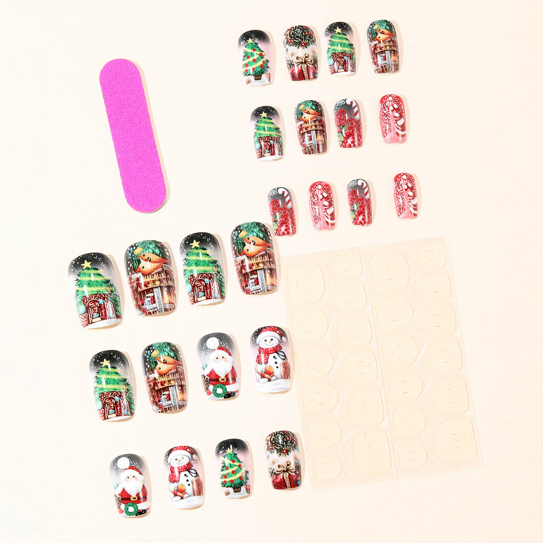 Festive 3D Christmas Nail Art Extensions Bowlift