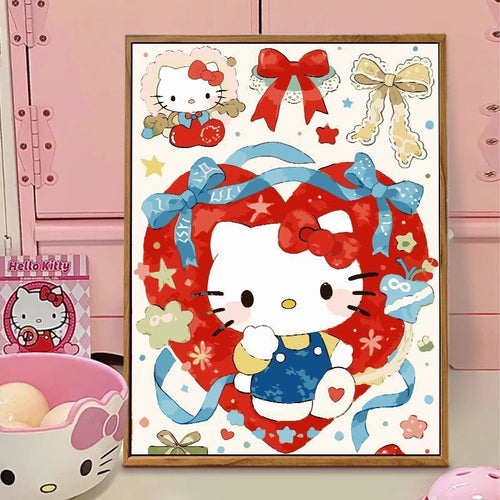 Hello Kitty-Themed Illustration Canvas Art Bowlift