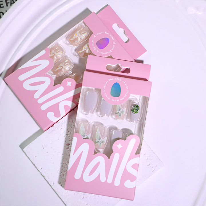 Elegant Nail Art with Floral Accents Bowlift