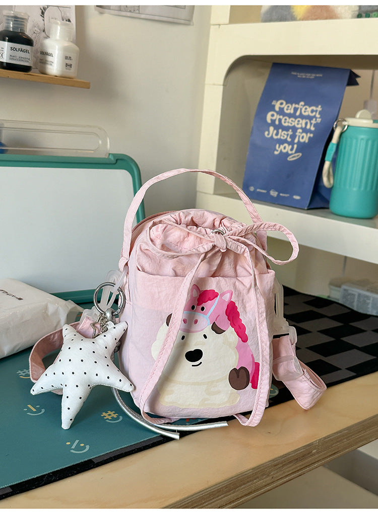 Cute Plush Character Mini Backpack