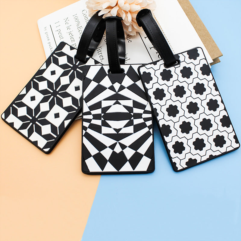 Women's Luggage Tag in Modern Geometric Design Bowlift