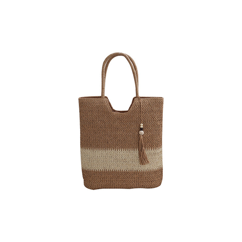 Stylish Handbag Made of Braided Material Bowlift