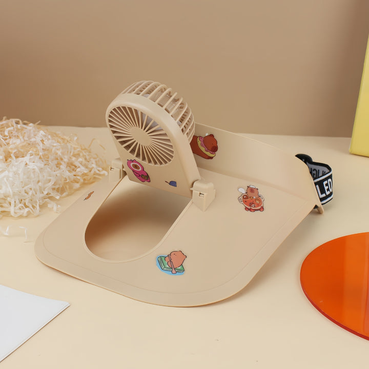 Women portable neck fan with flexible curved support Bowlift