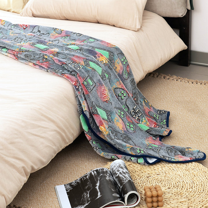 Women's cuddle blanket with gaming motif Bowlift