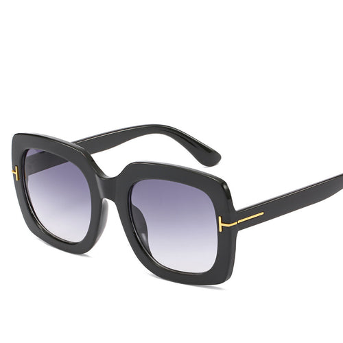 Oversized Fashion Sunglasses with Gradient Lenses Bowlift