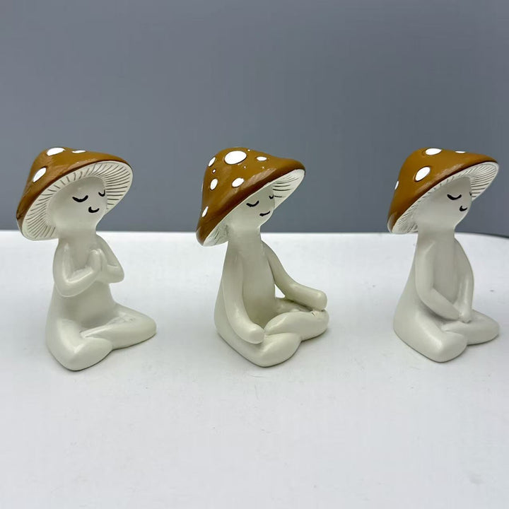 Meditating Mushroom Decoration Figure Bowlift