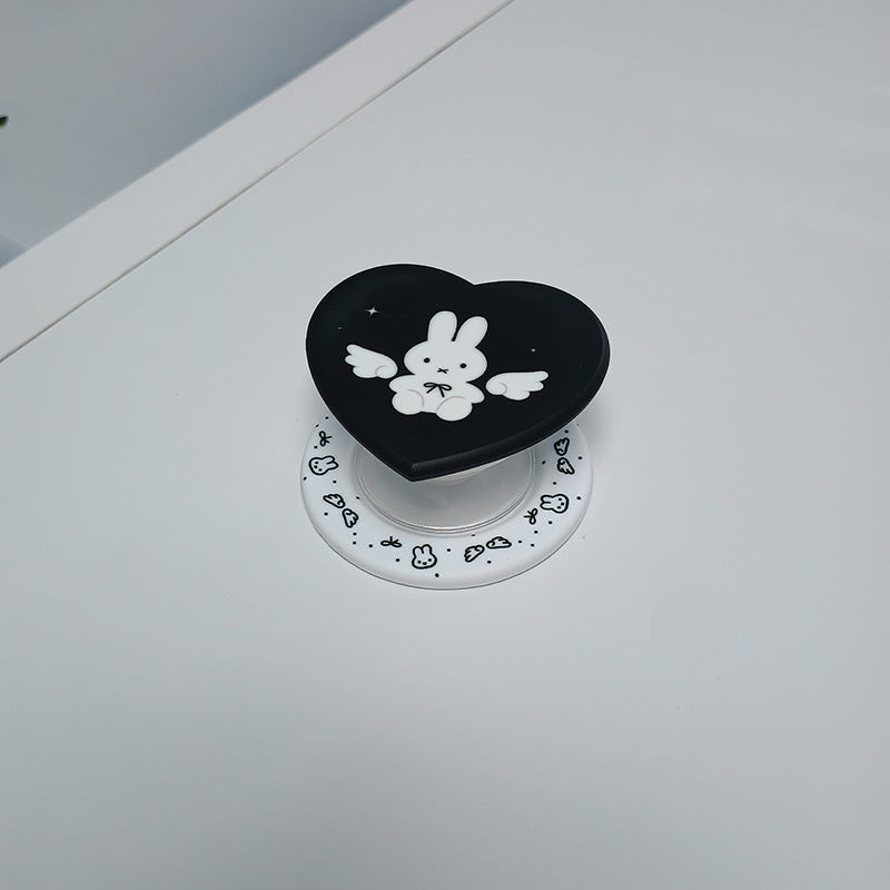 Heart-Shaped Character Phone Grip Bowlift