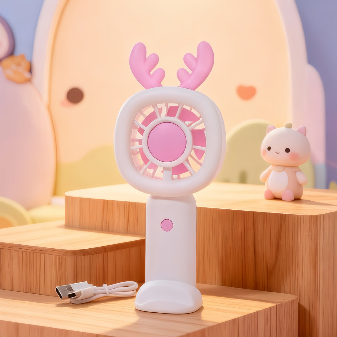 Women's portable creative fan with USB connection Bowlift