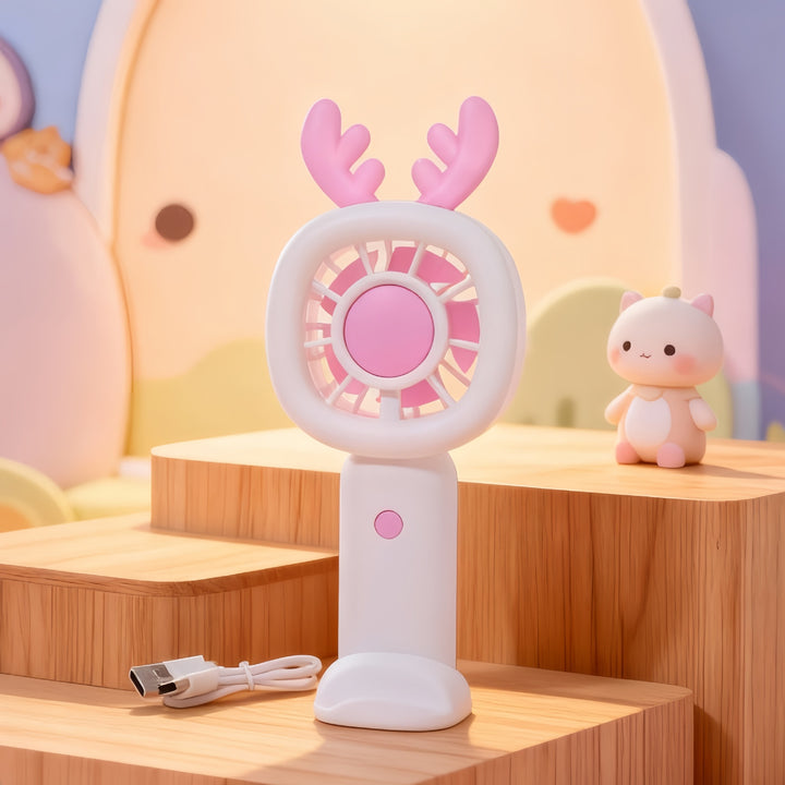 Women's portable creative fan with USB connection Bowlift