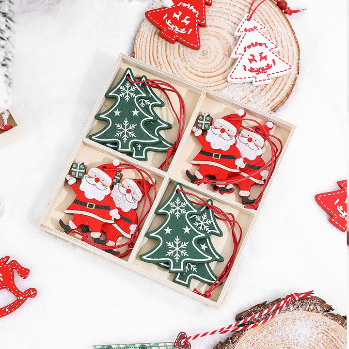 Decorative Wooden Christmas Bell Ornaments