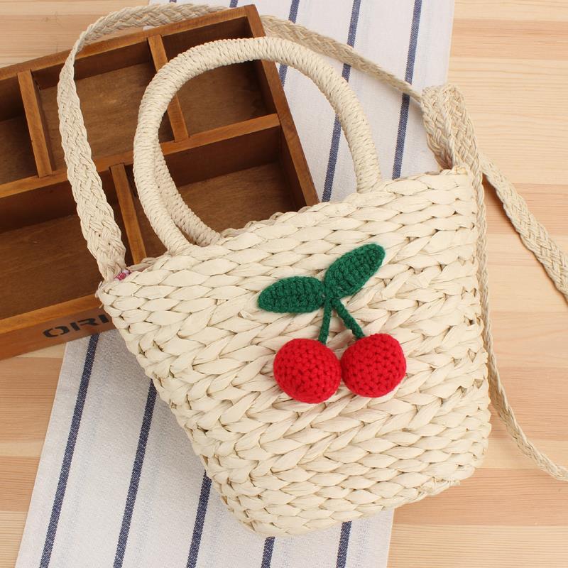 Handbag with Fruity Crochet Motif Bowlift