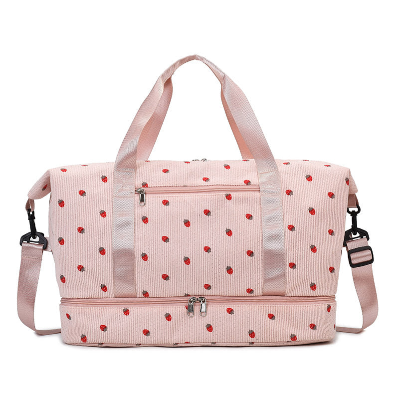 Multifunctional sport and travel bag with floral pattern Bowlift