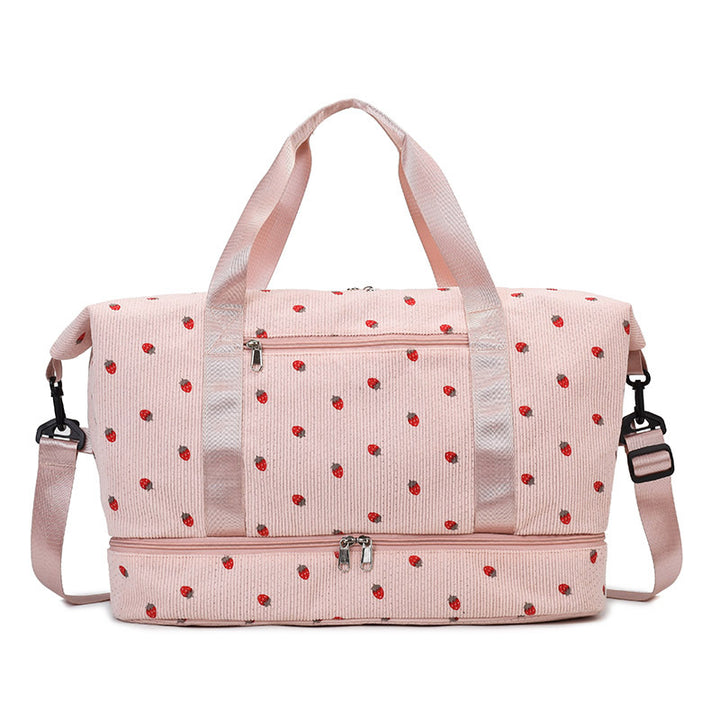 Multifunctional sport and travel bag with floral pattern Bowlift