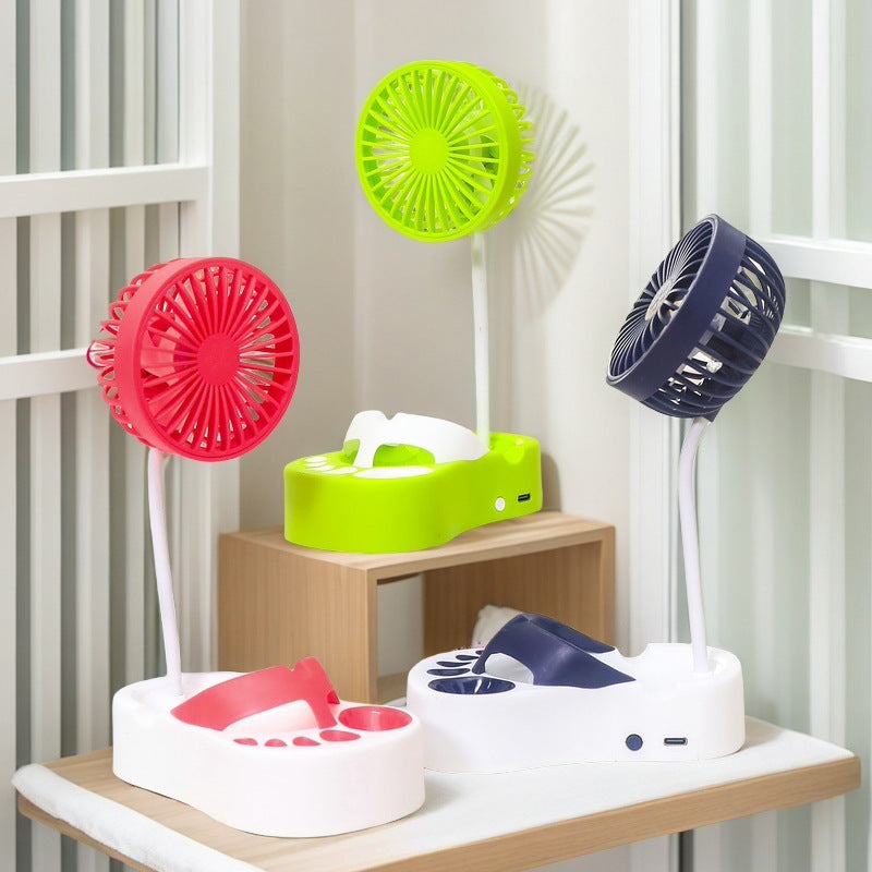 Women's portable battery fan with flexible holder Bowlift