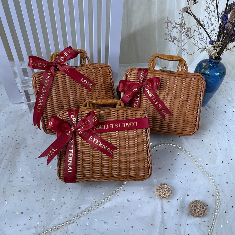 Women classic rattan handbag Bowlift