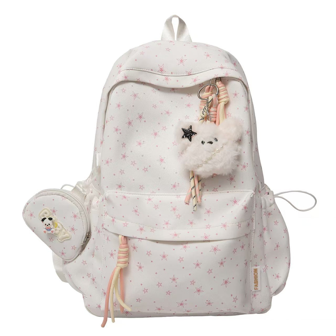 Stylish Star-Printed Backpack Bowlift