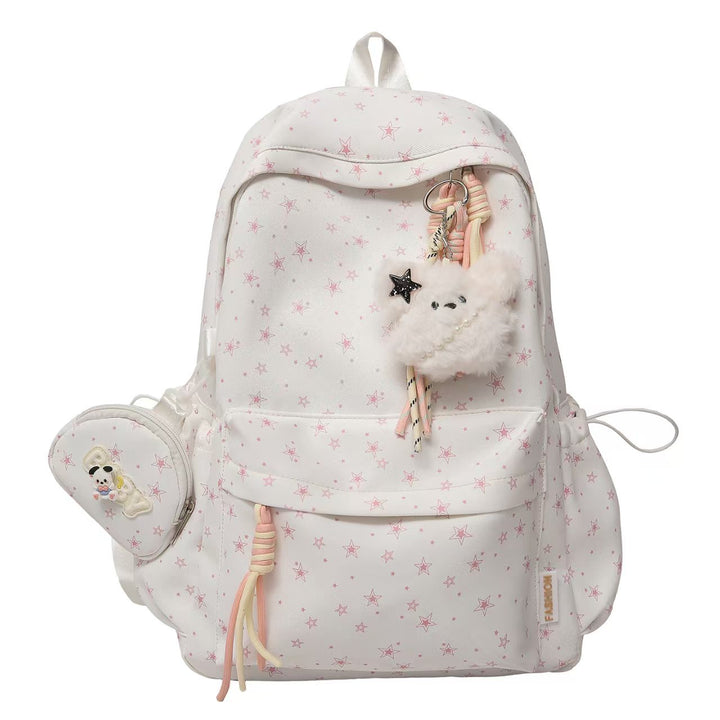Stylish Star-Printed Backpack Bowlift