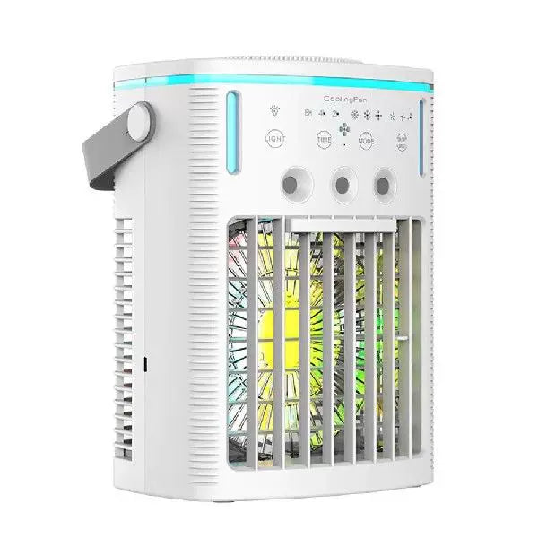 Unisex one size compact rechargeable microclimate cooler with ambient RGB lighting and carrying handle Bowlift