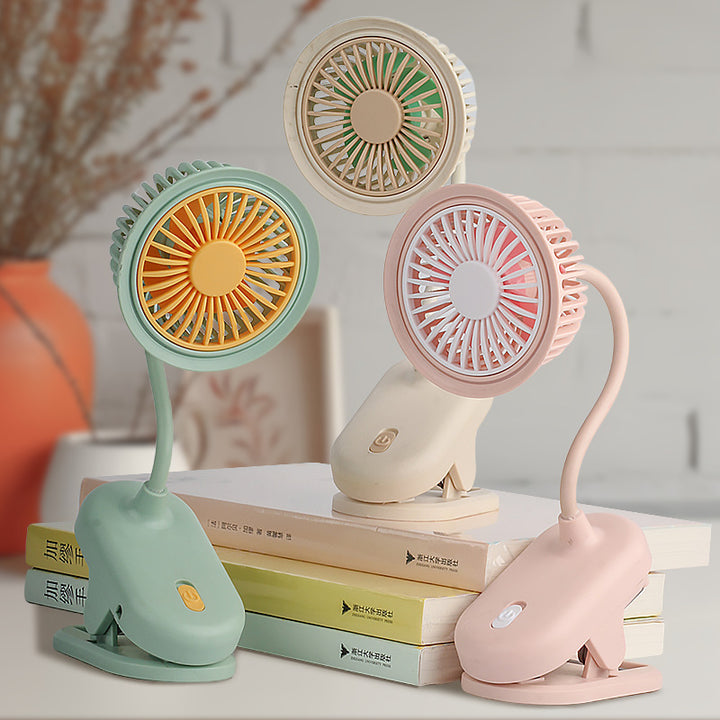 Ladies flexible adjustable clamp lamp with fan function Bowlift