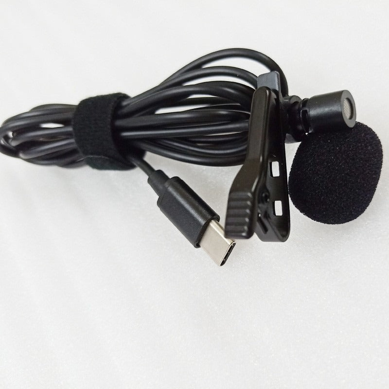 Lavalier microphone with flexible clip Bowlift