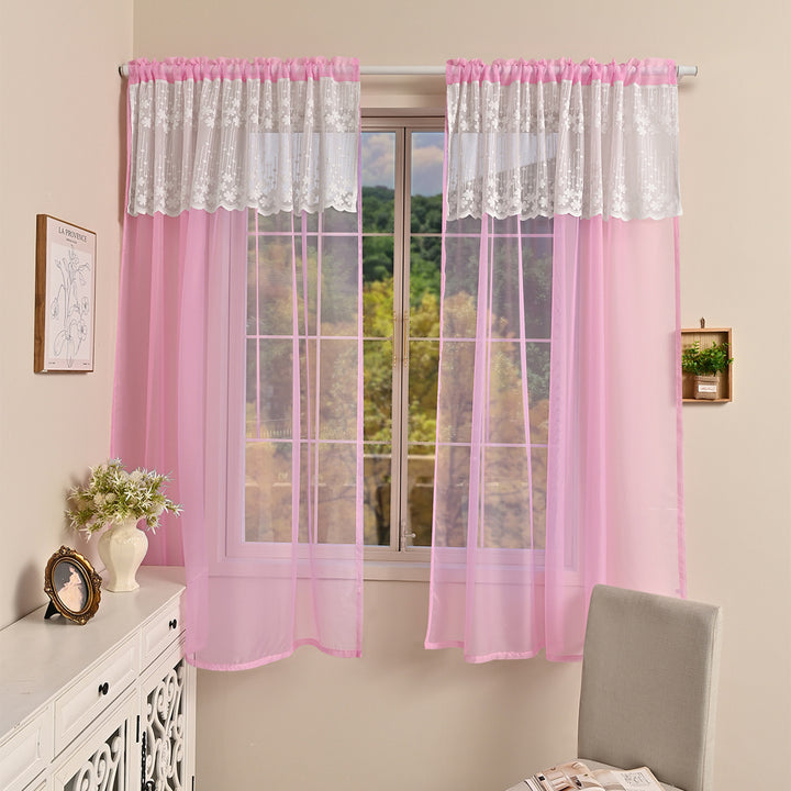 Elegant Sheer Lace Curtain Panels